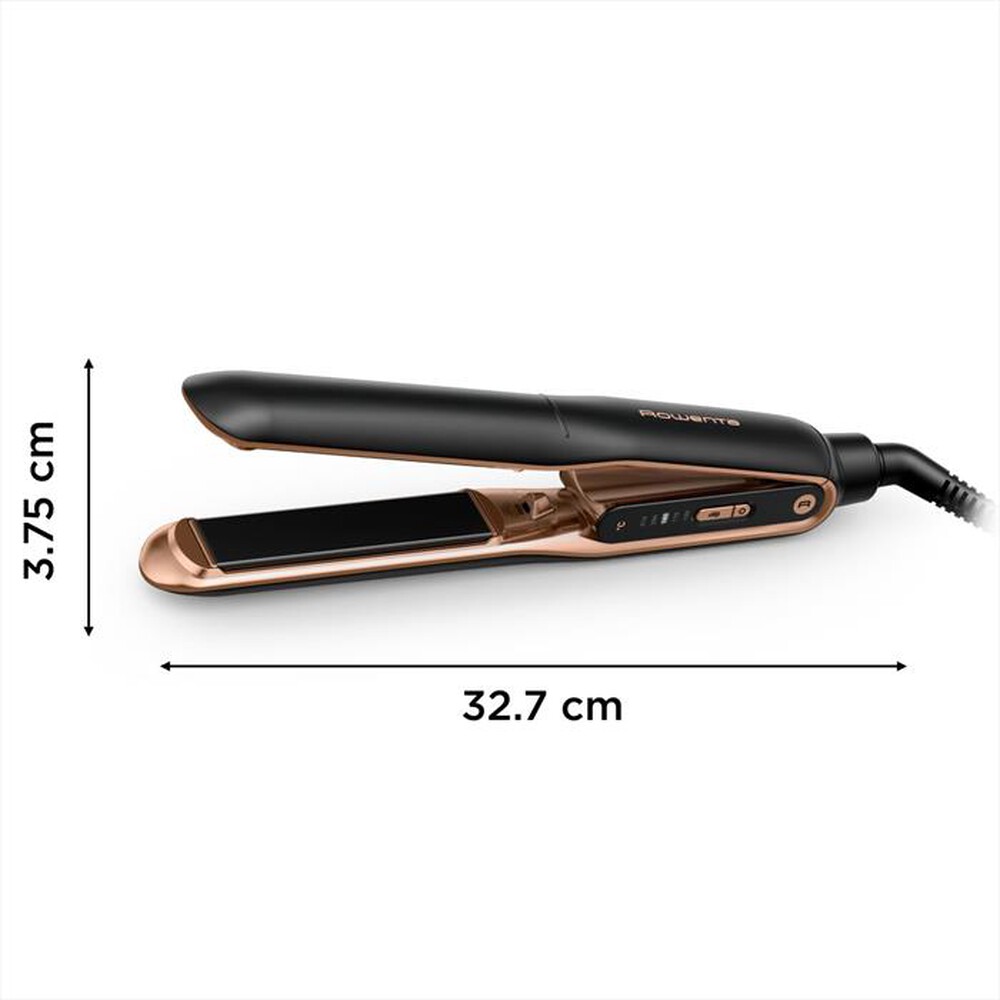 "ROWENTA - Piastra per capelli SF8120F0-Nero e rame"