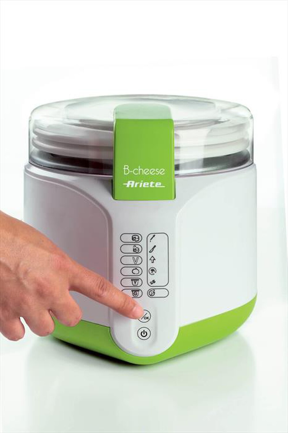 "ARIETE - Macchina per yogurt e formaggi 615-Verde, Bianco"