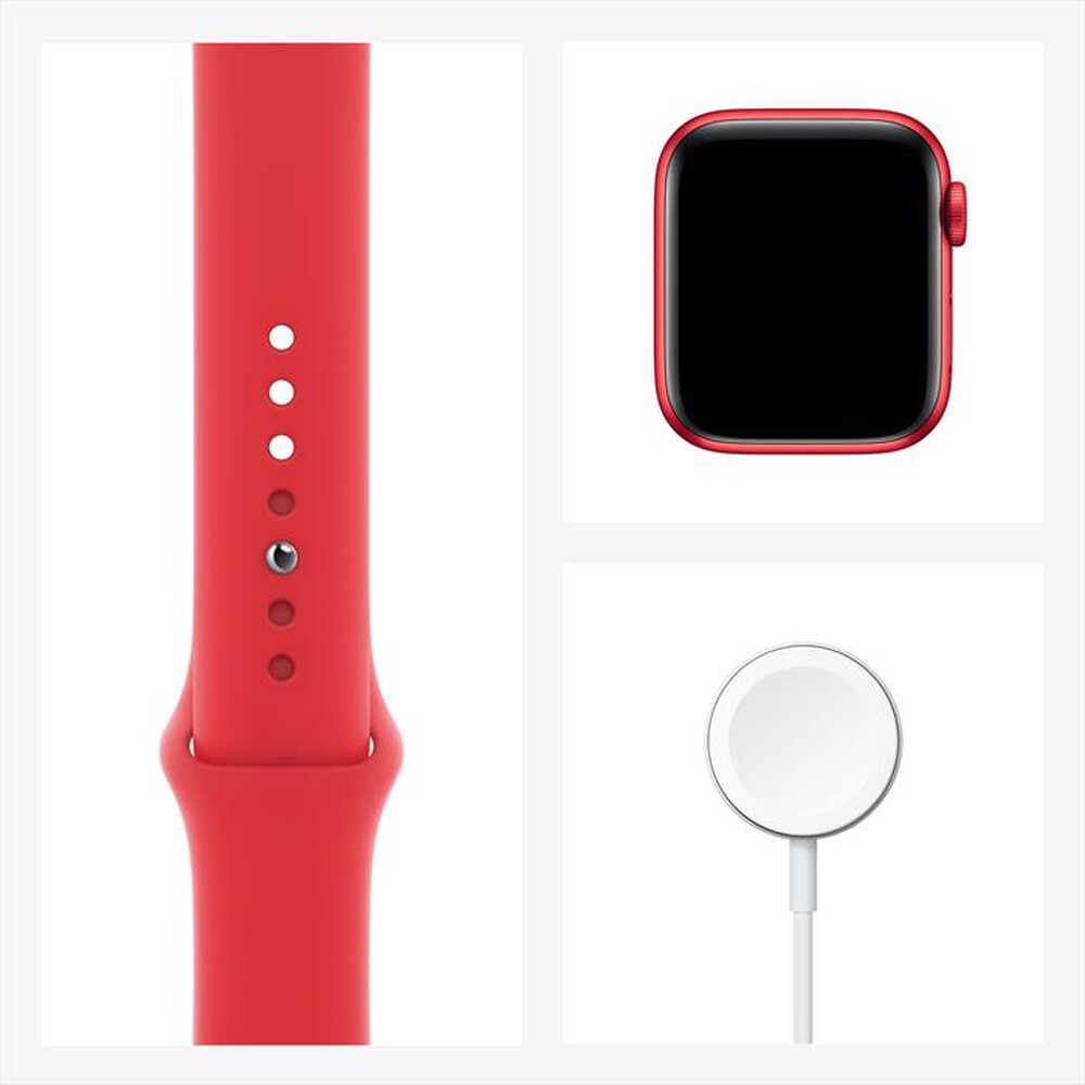 "APPLE - Watch Series 6 GPS+Cellular 40mm Allum Rosso-Cinturino Sport Rosso"