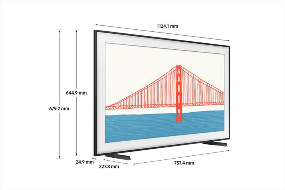 "SAMSUNG - Smart TV The Frame 4K 50” 50LS03A-Black"
