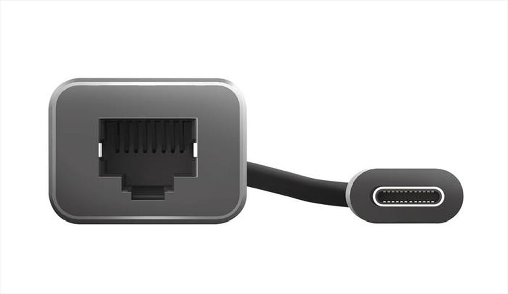 "TRUST - DALYX USB-C NETWORK ADAPTER-Grey/Black"