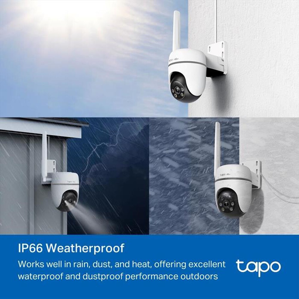 "TP-LINK - TW40GW TELECAMERA PAN/TILT OUTDOOR 4G LTE-Bianco"