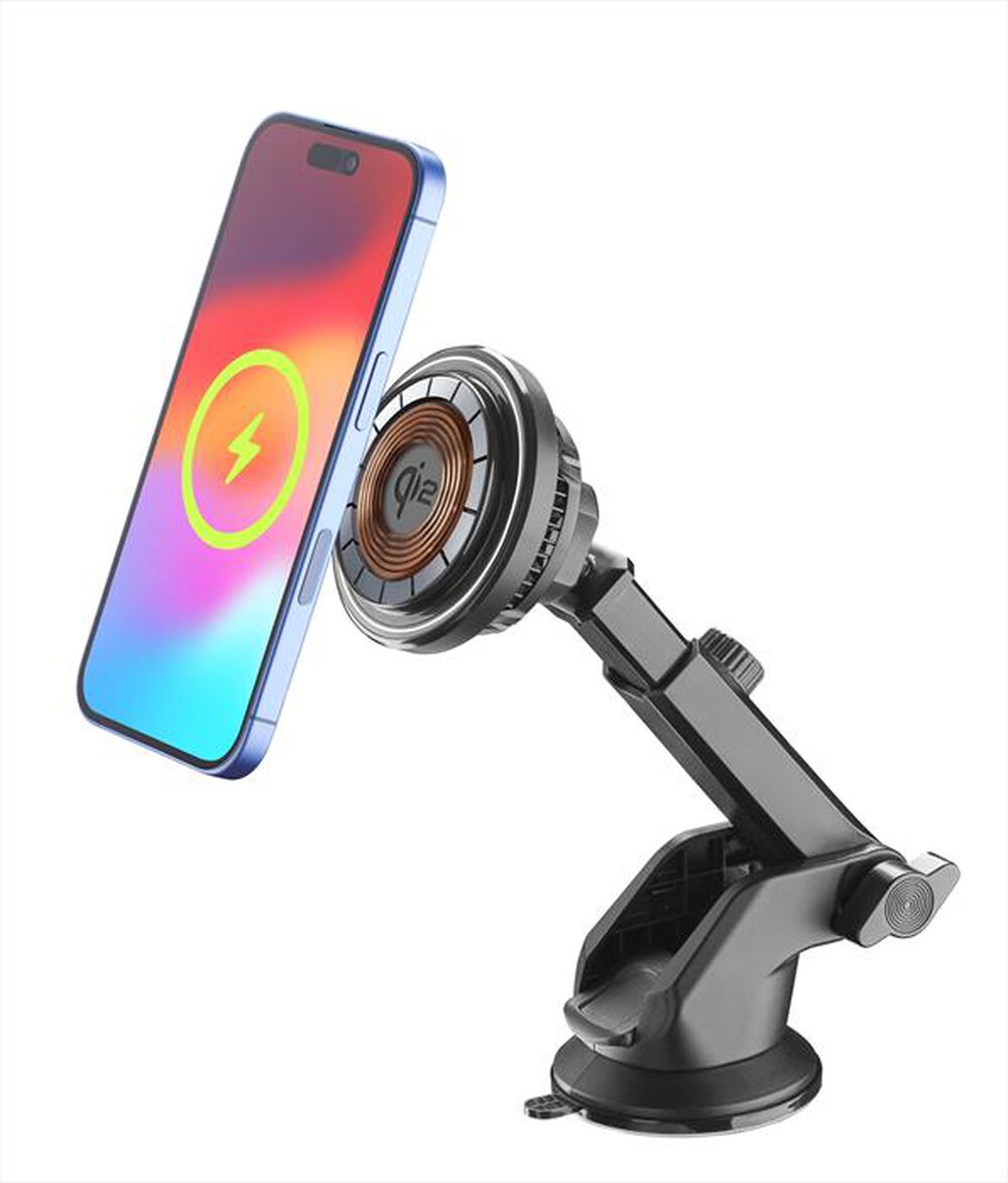 Immagine del prodotto CELLULARLINE - Supporto auto magnetico con tecnologia Qi2-Nero