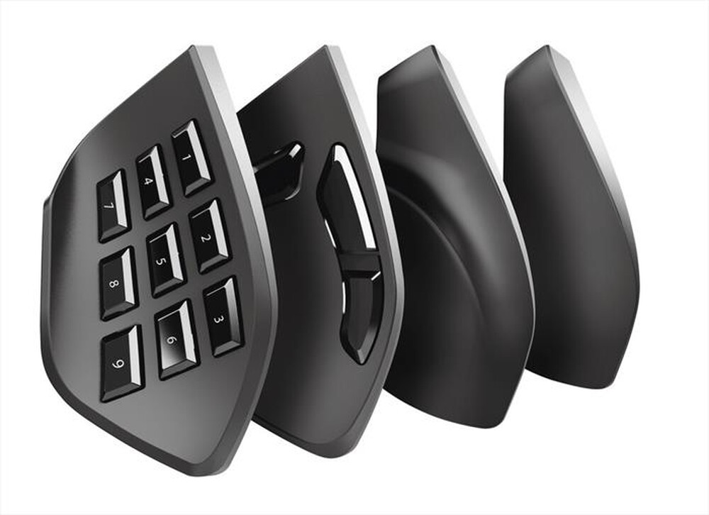 "TRUST - GXT970 MORFIX CUSTOMISABLE MOUSE-Black"
