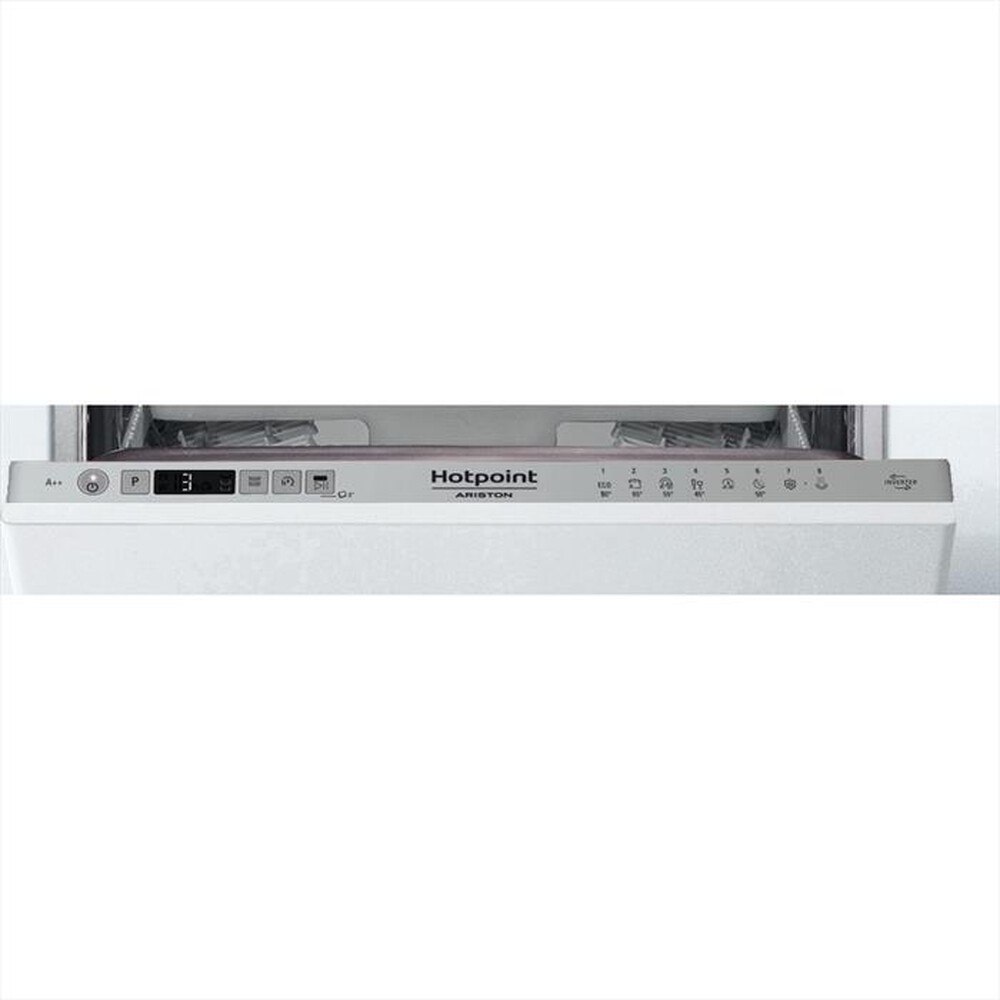 "HOTPOINT ARISTON - Lavastoviglie incasso HSIC 3T127 C Classe E-Argento"