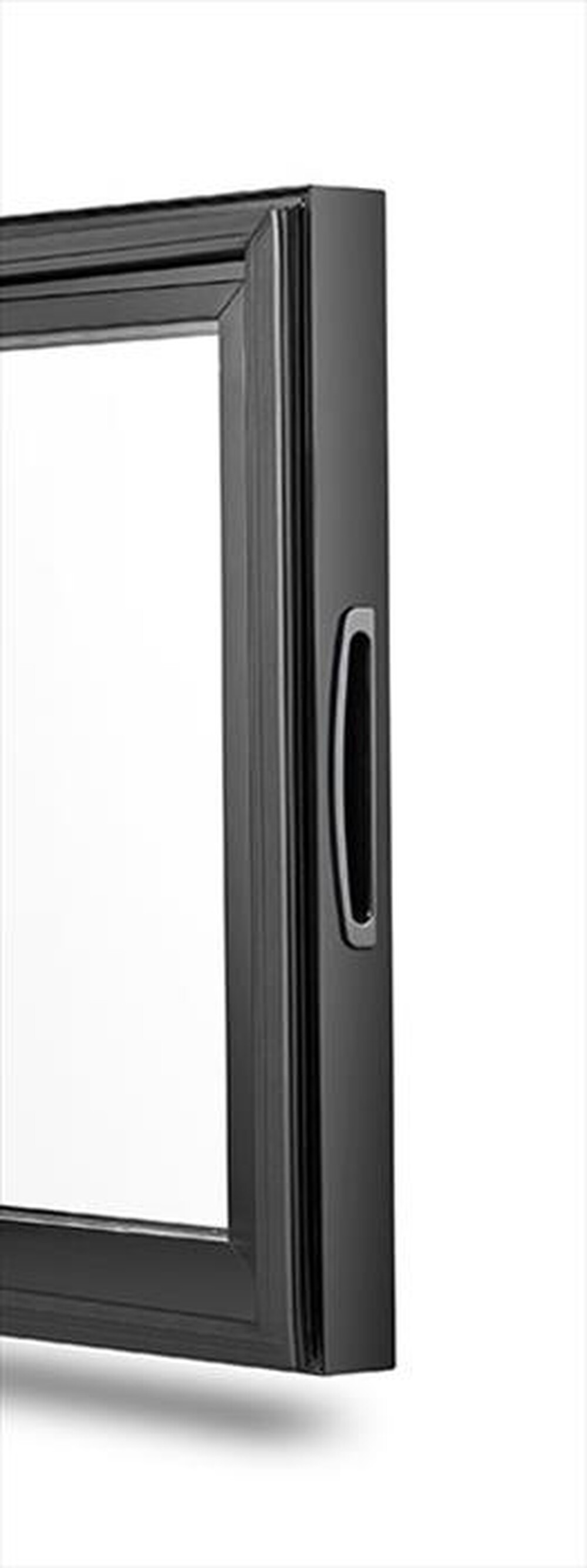 "MELCHIONI FAMILY - Frigorifero 1 porta GLASS Classe E 24l-nero"