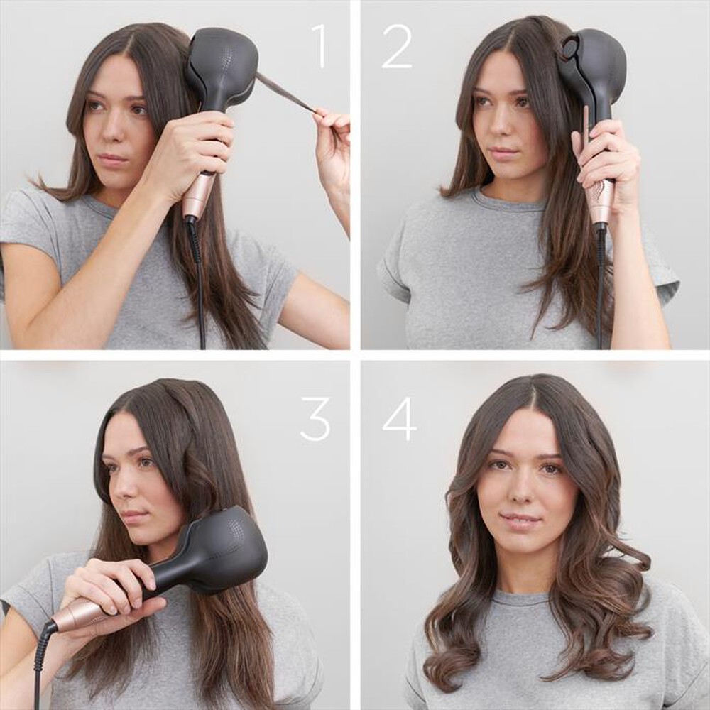 "BABYLISS - Spazzola arriccia capelli C1900E-Nero"