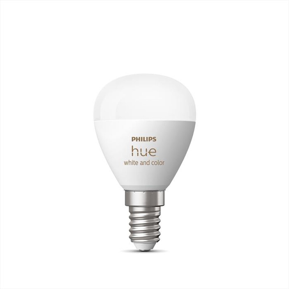 Immagine del prodotto PHILIPS - HUE WHITE AND COLOR AMBIANCE SFERA E14 40W-Bianco