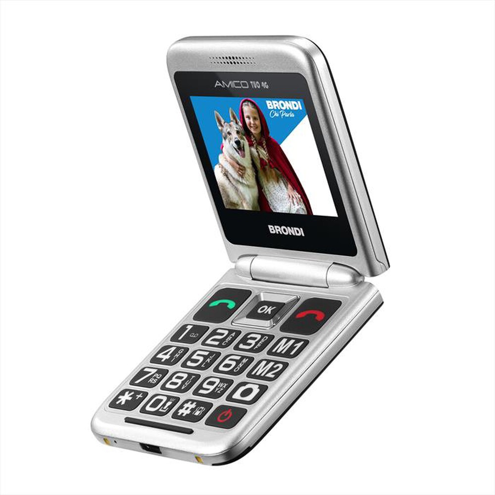 "BRONDI - Cellulare AMICO TUO 4G-BLACK METAL"