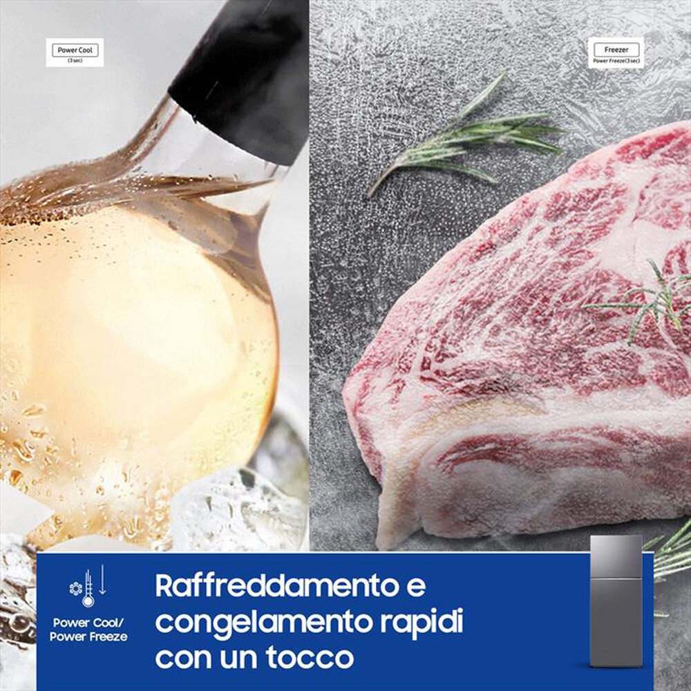 "SAMSUNG - Frigorifero 2 porte RT47CG6626S9ES Classe E 465 lt-METAL INOX"