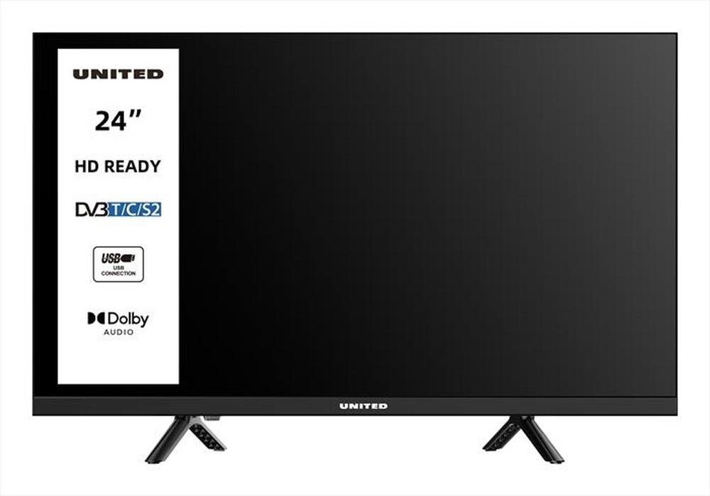 UNITED - TV LED HD READY 24" UNLED24M10-BLACK
