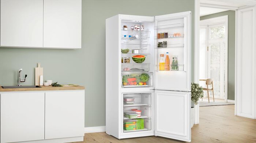 "BOSCH - Frigorifero combinato KGN497WDF Classe D 440 lt-Bianco"