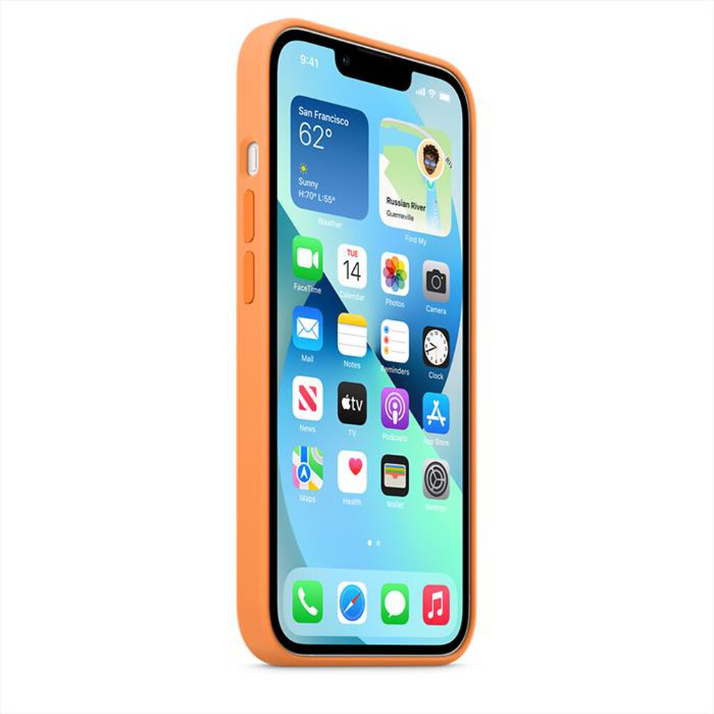 "APPLE - iPhone 13 Silicone Case with MagSafe-Marigold"