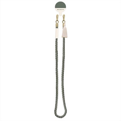 SBS - Cord necklace torchon CMCORDNECKT2-Green white