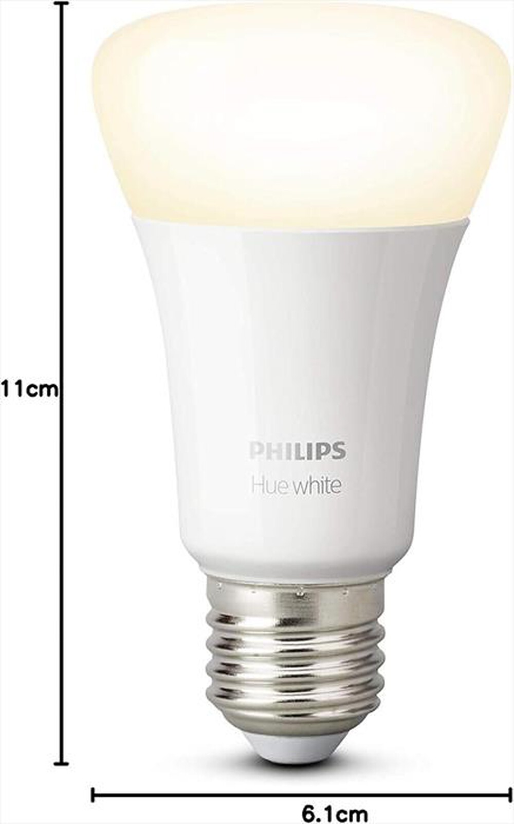 "PHILIPS - HUE WHITE STARTERKIT 2 LAMPADINE SMART E27 BRIDGE-Bianco"
