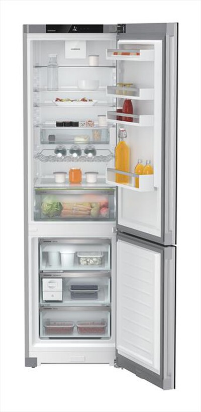 LIEBHERR - Frigorifero combinato CNGBD 5723-20 Classe D 371lt-Vetro nero / Silver