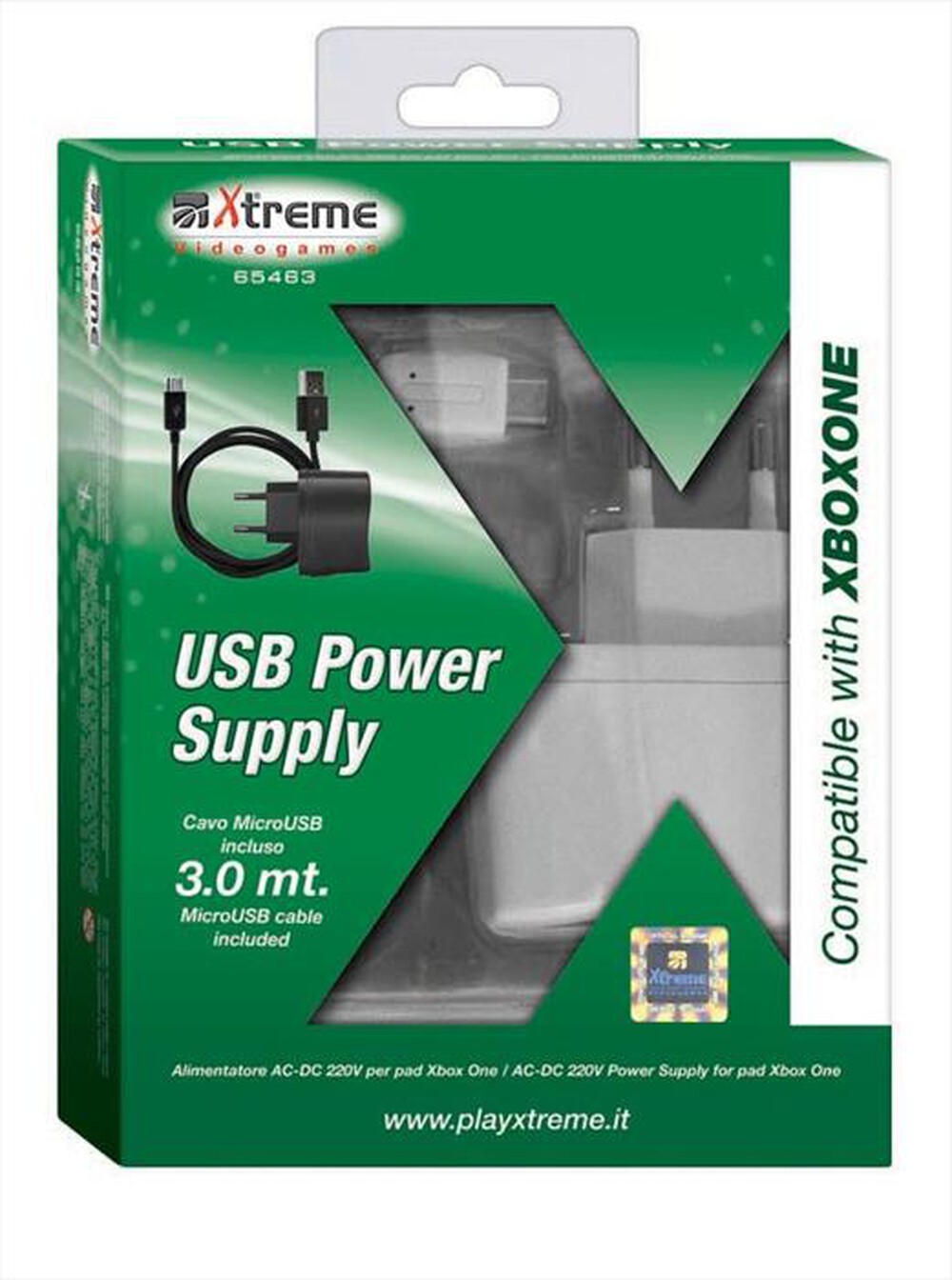 "XTREME - 65463 - Xbox One USB Power Supply + Cavo"