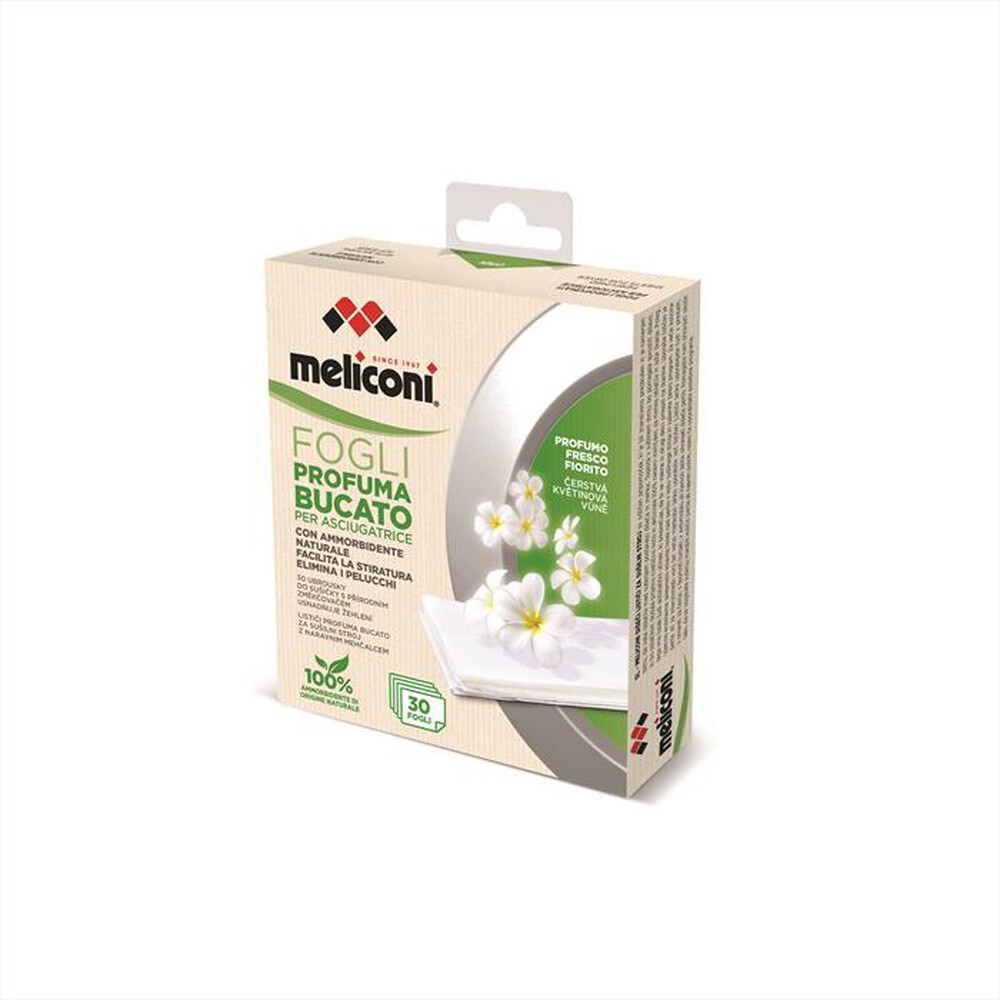 Immagine del prodotto MELICONI - Fogli PROFUMA BUCATO GREEN-Fogli bianchi, profumo fresco