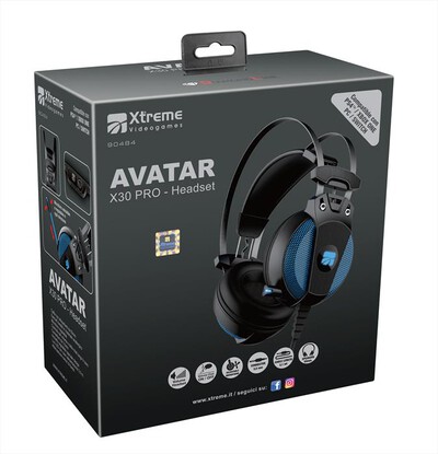 XTREME - AVATAR X30 PRO-HEADSET-NERO/BLU