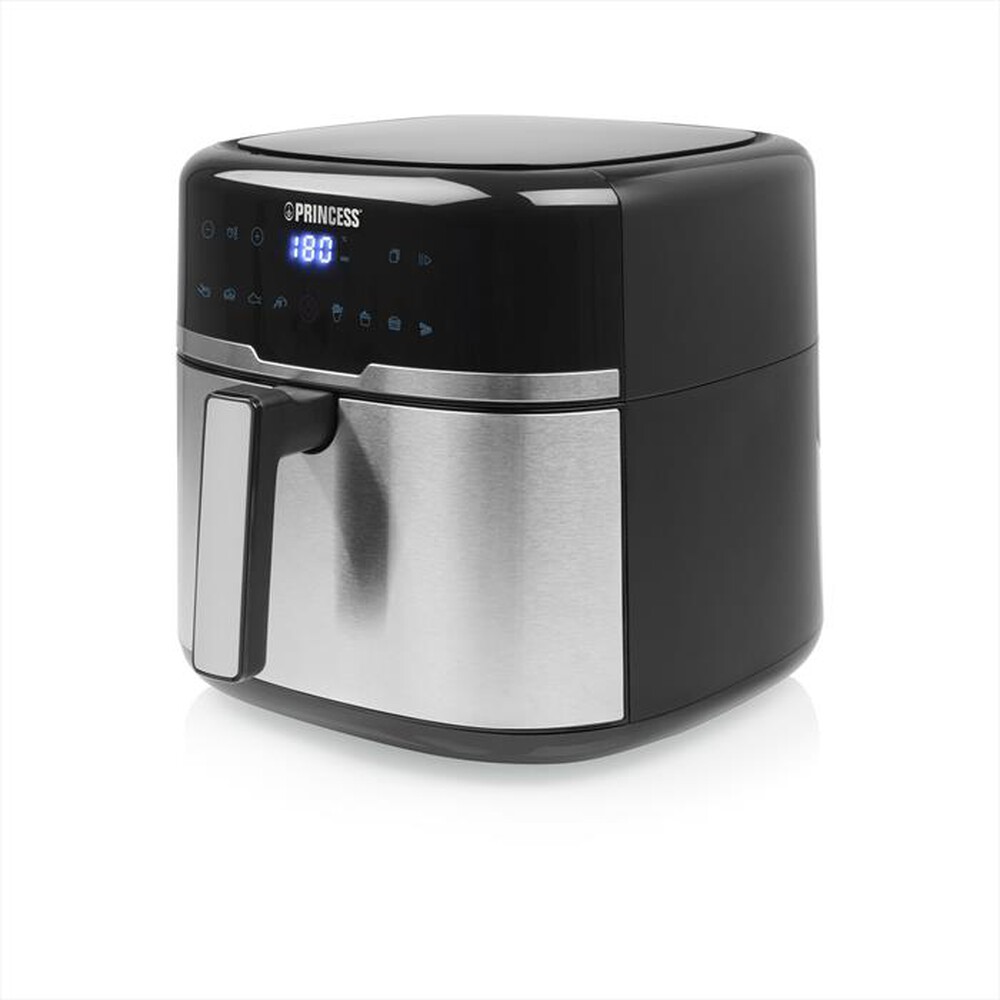 "PRINCESS - FRIGGITRICE AD ARIA DIGITALE 8 L-Nero / Plastica-Acciaio"