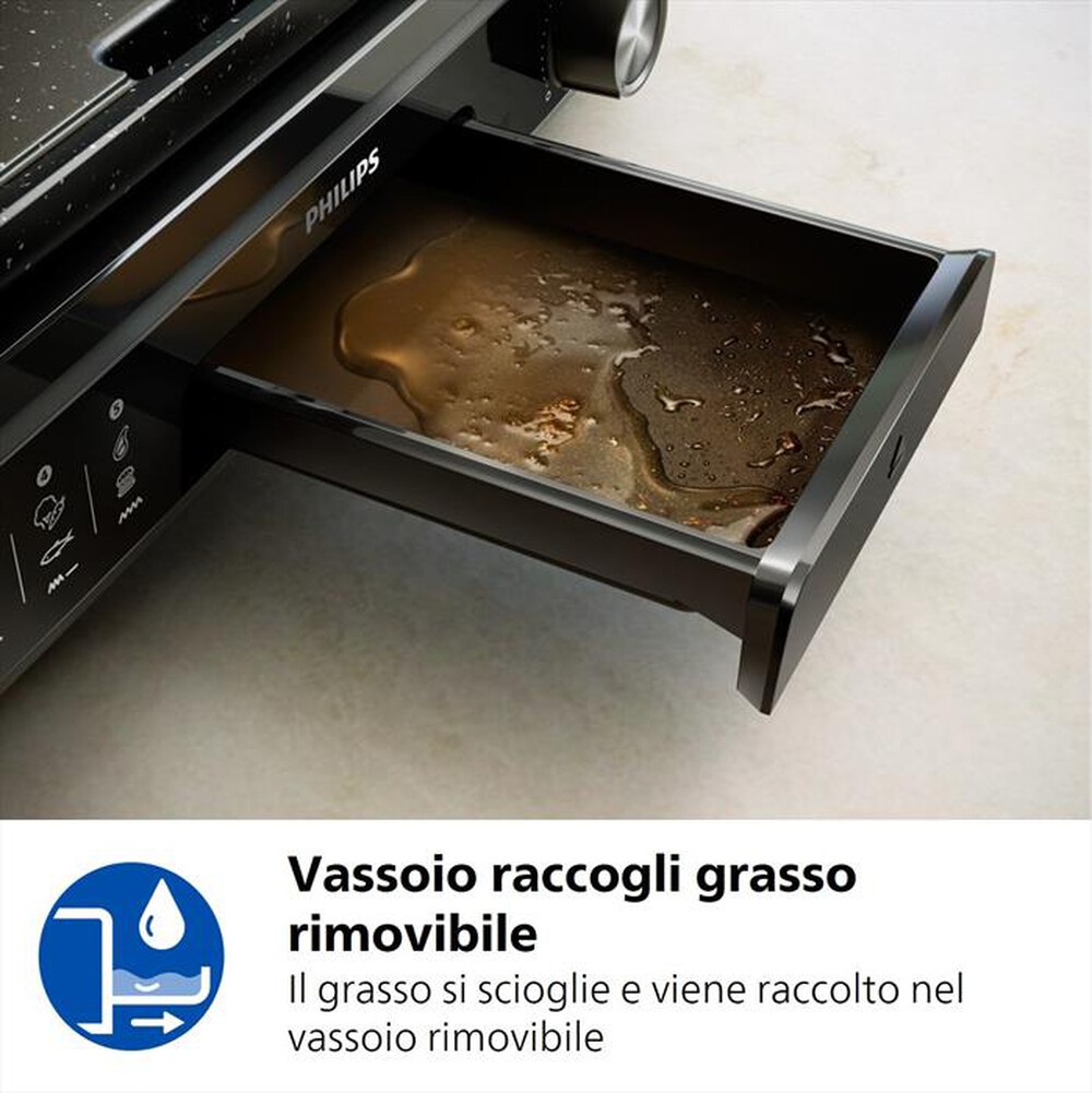 Immagine del prodotto PHILIPS - Grill da tavolo Serie 5000 HD6212/90-Alluminio