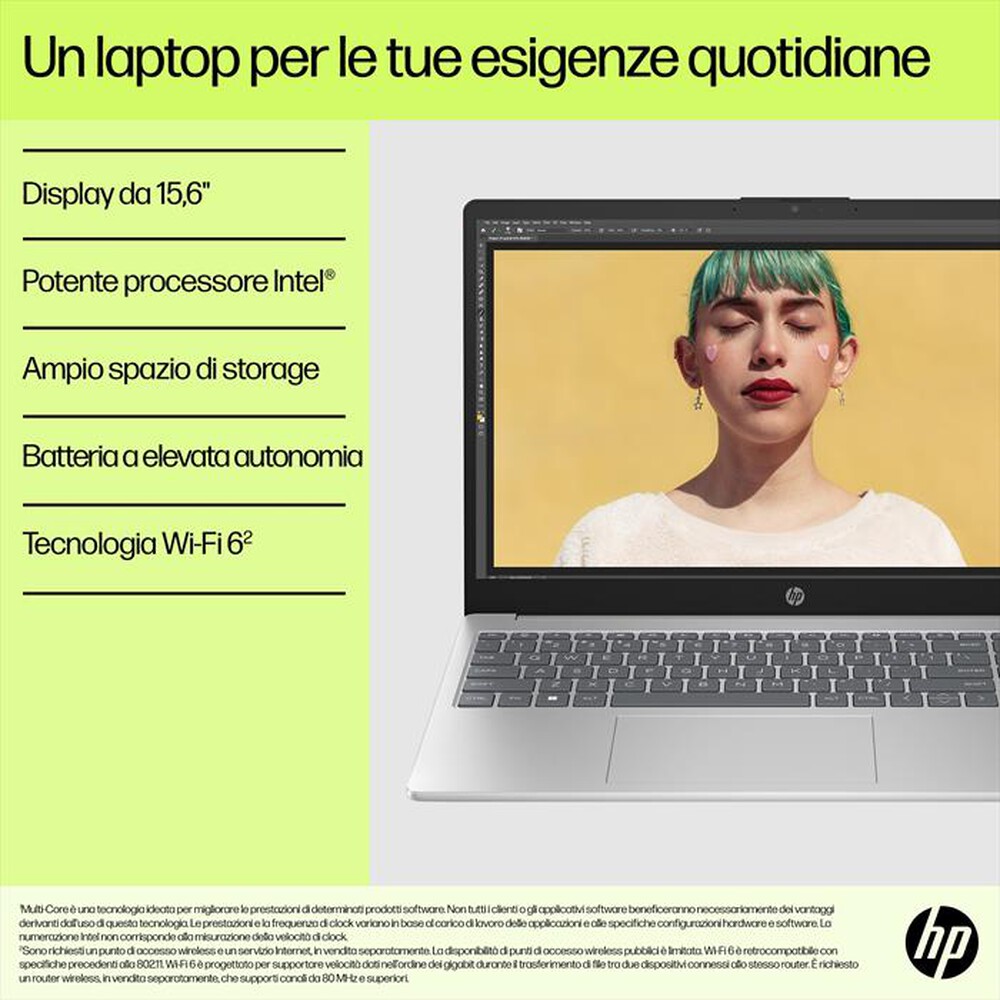 Immagine del prodotto HP - Laptop 15-FD0098NL Intel(R) Core(TM) i5 Windows 11-Natural Silver
