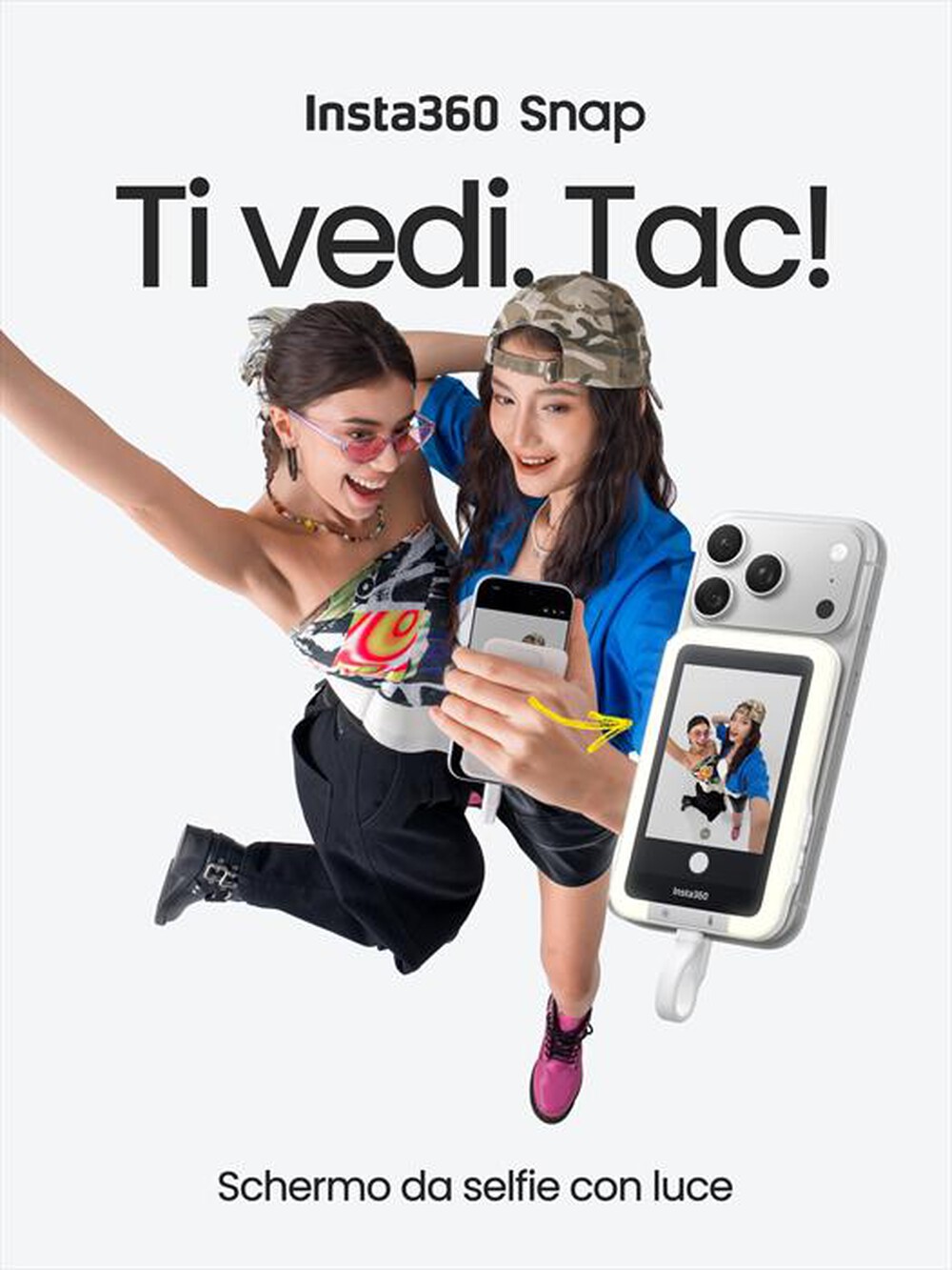 Immagine del prodotto INSTA360 - SNAP SCHERMO DA SELFIE CON LUCE-White