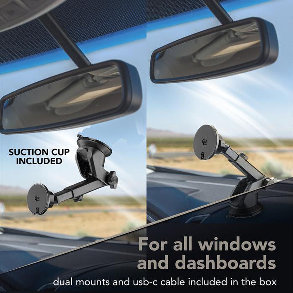 Immagine del prodotto CELLULARLINE - Supporto auto con ricarica MAG HOLDER QI2 25W-Nero