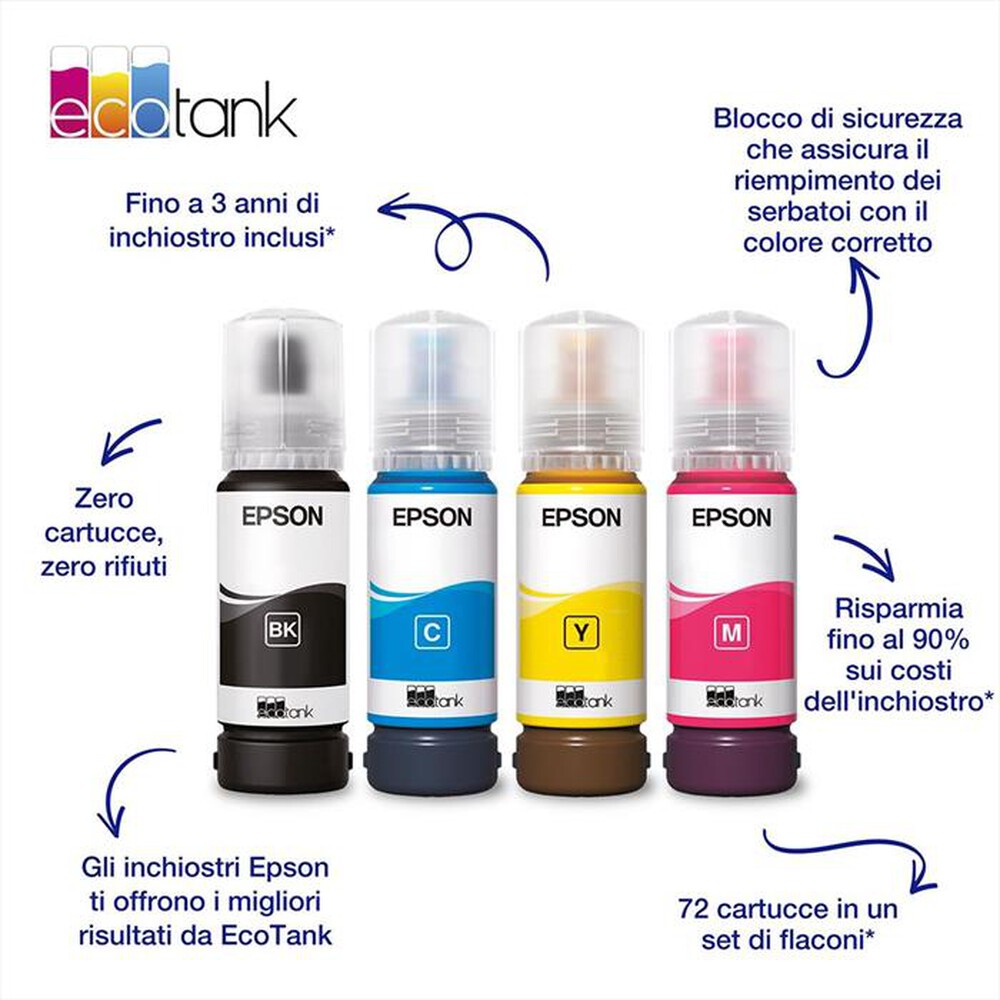 "EPSON - 104  FLACONE DI INCHIOSTRO ECOTANK T00P1 NERO-Nero"