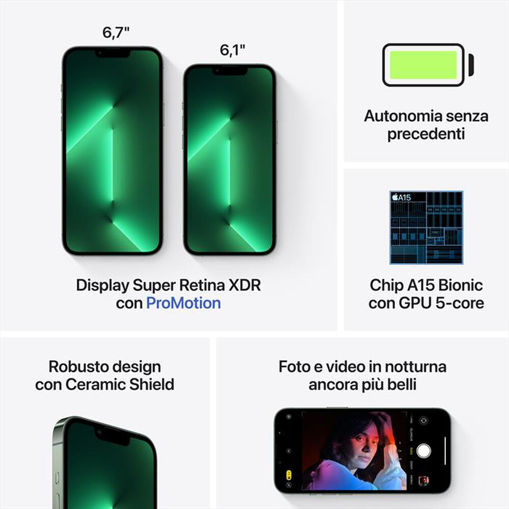 "APPLE - iPhone 13 Pro 128GB-Verde alpino"