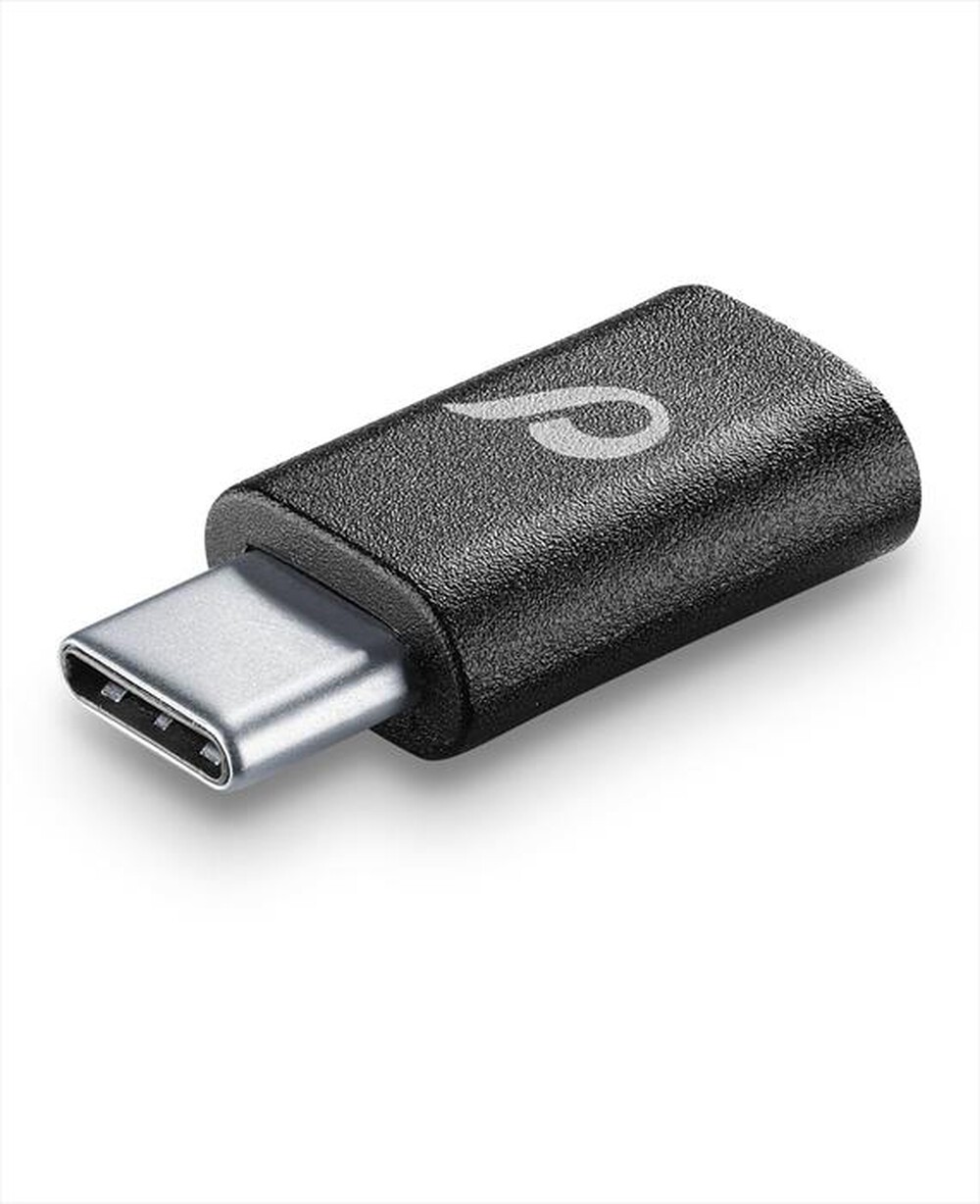 "CELLULARLINE - CHADUSBCK Microusb-usb-c Adattatore usb-Nero"