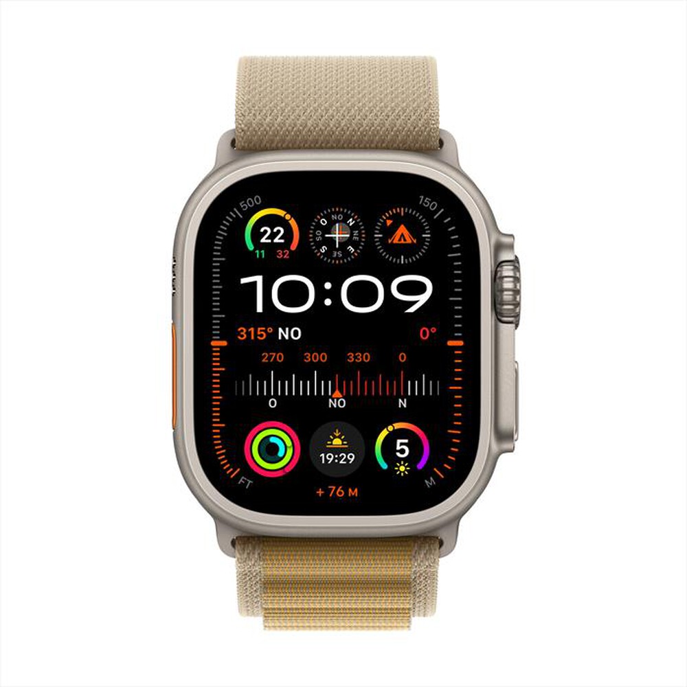 "APPLE - Watch Ultra 2 GPS + Cellular 49mm Titanio-Naturale Alpine Loop Sahara L"