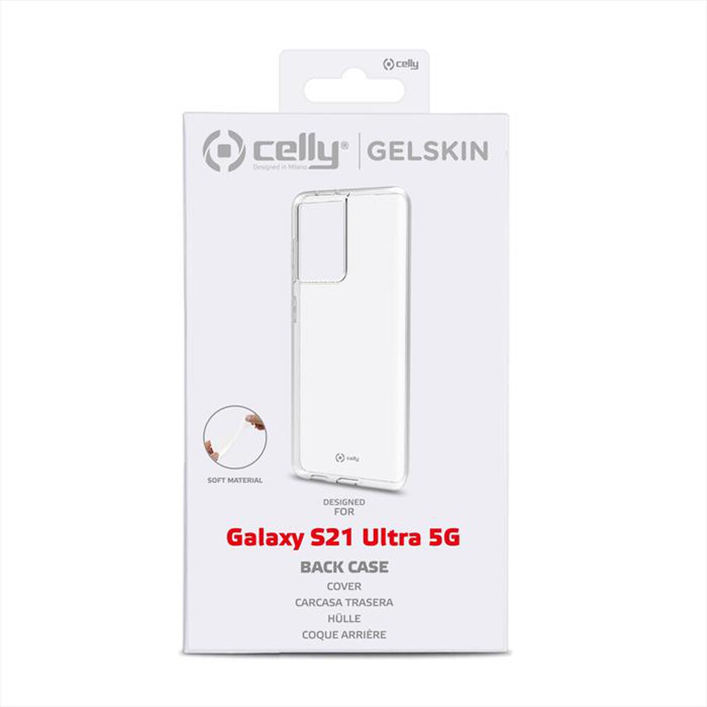 "CELLY - GELSKIN994 - COVER PER GALAXY S21 ULTRA 5G-Trasparente"