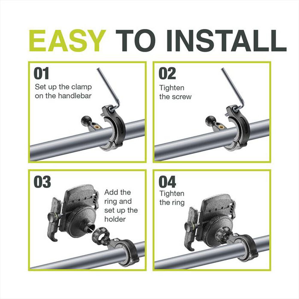 Immagine del prodotto CELLULARLINE - Supporto Smartpone da manubrio NEWMHOLDERALUMINK