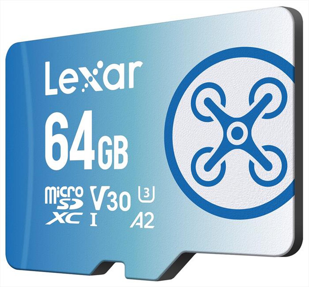 "LEXAR - 64GB FLY MICROSDXC-Blue"