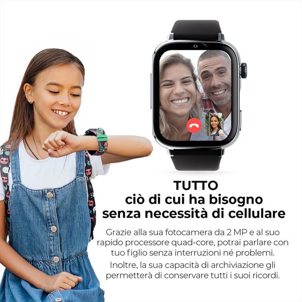 Immagine del prodotto SAVEFAMILY - Smartwatch SAVEWATCH PLUS 2-Nero/Black is Black