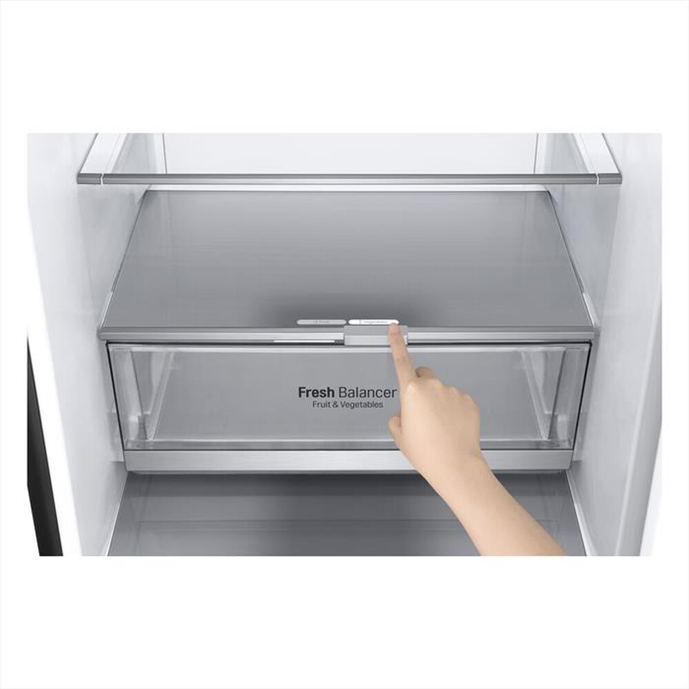 "LG - Frigorifero combinato GBB92MCABP Classe B 419lt-MATTE BLACK"