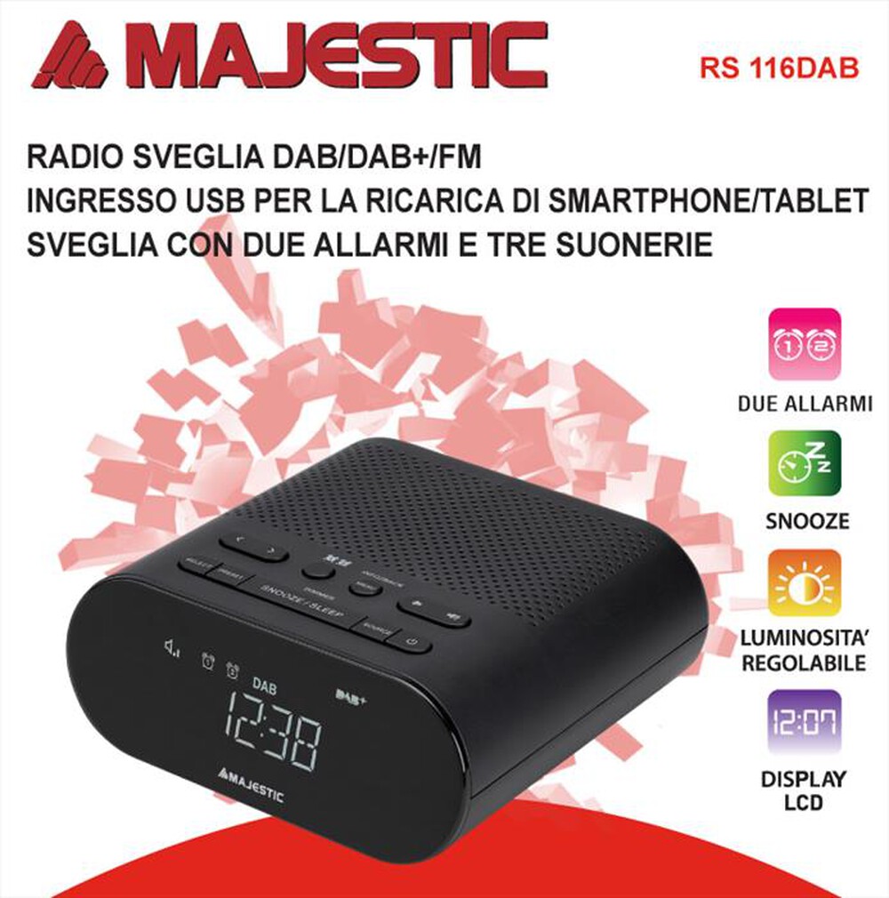 Immagine del prodotto MAJESTIC - RS 116 DAB-Nero
