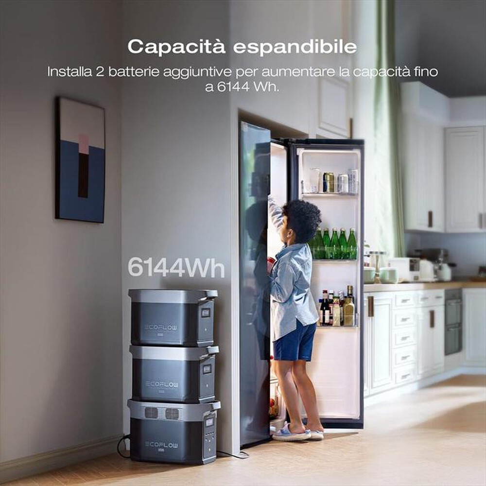 "ECOFLOW - DELTA 2 MAX POWER STATION PORTATILE-nero"