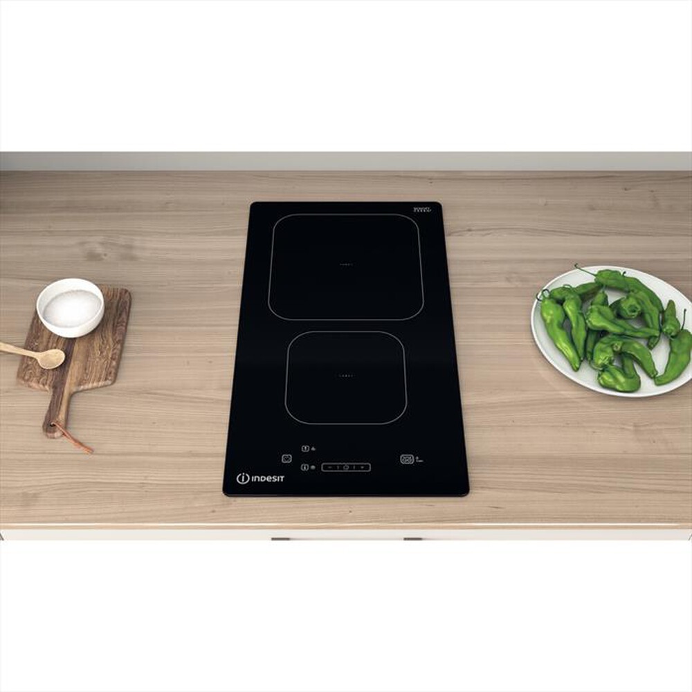 "INDESIT - Piano cottura elettrico IS19Q30NE 28,4 cm-Nero"