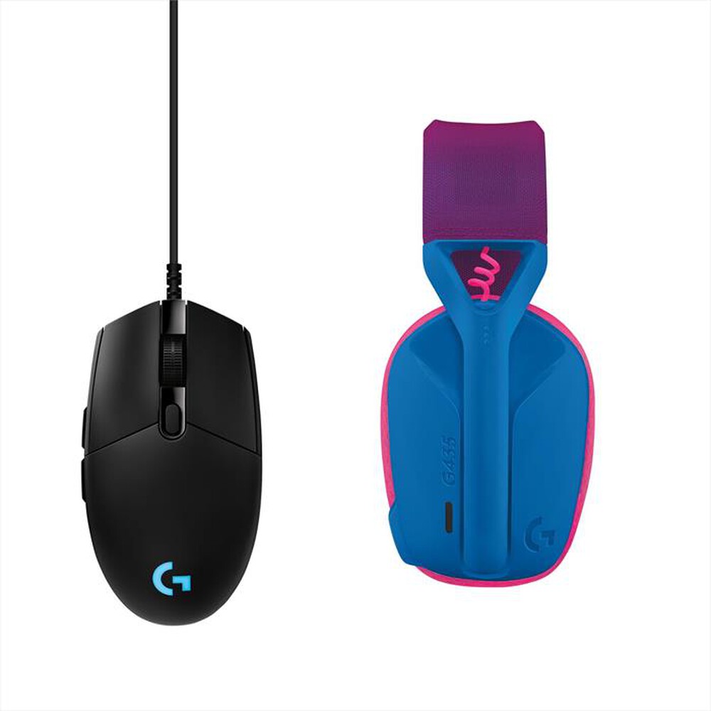 "LOGITECH - Cuffie gaming G435 LIGHTSPEED-Bianco/Nero"