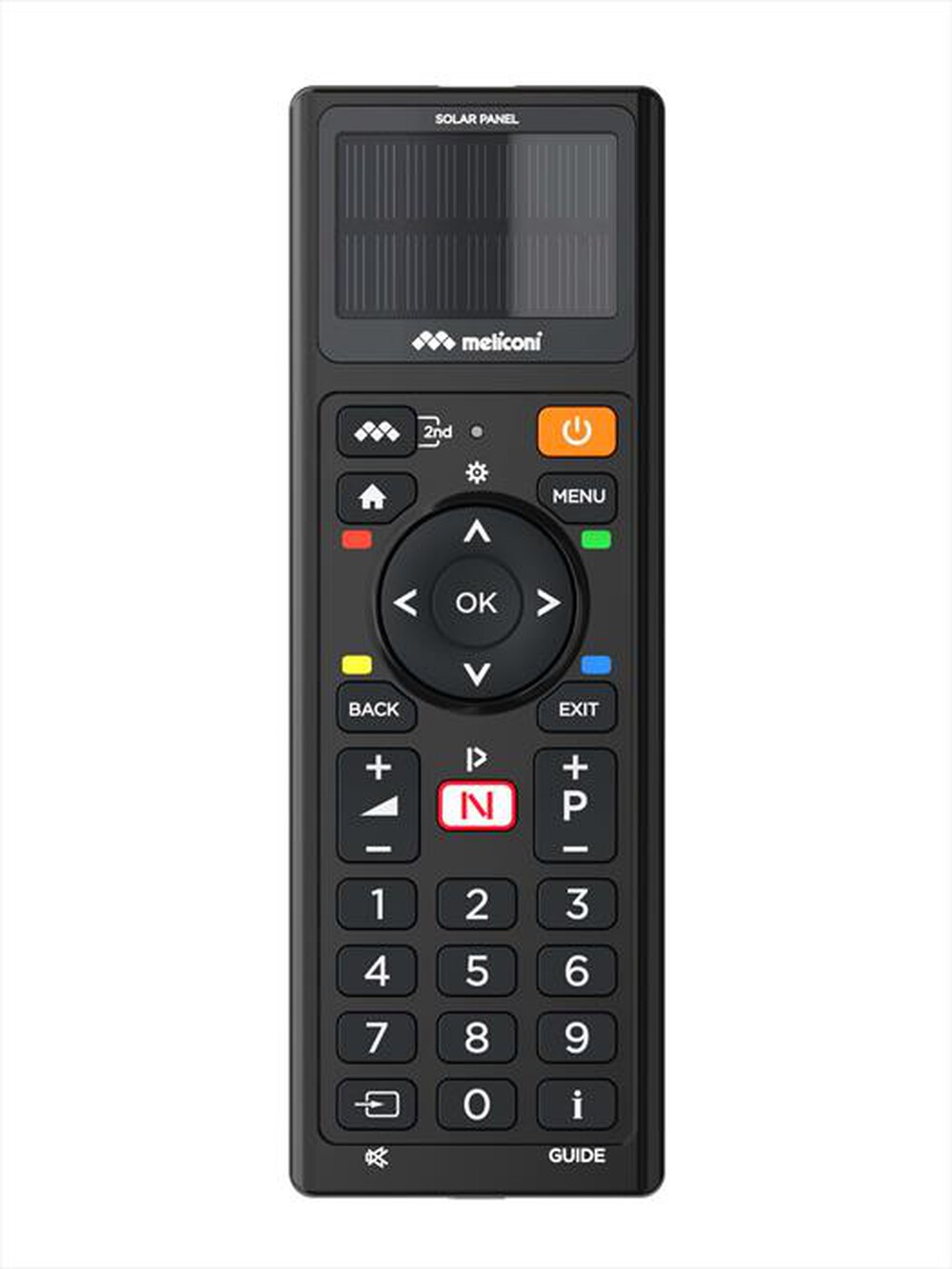 "MELICONI - Telecomando universale SOLAR TV-Nero"