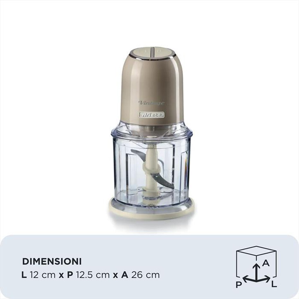 Immagine del prodotto ARIETE - 0438 Vintage Tritatutto Elettrico 400W-Beige