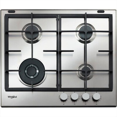 WHIRLPOOL - Piano cottura a gas GMAL 6422/IXL HOB WP 59 cm-Acciaio inossidabile