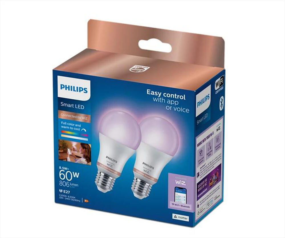 "PHILIPS - 2 Lampadine LED 8,5 W 929003601041"