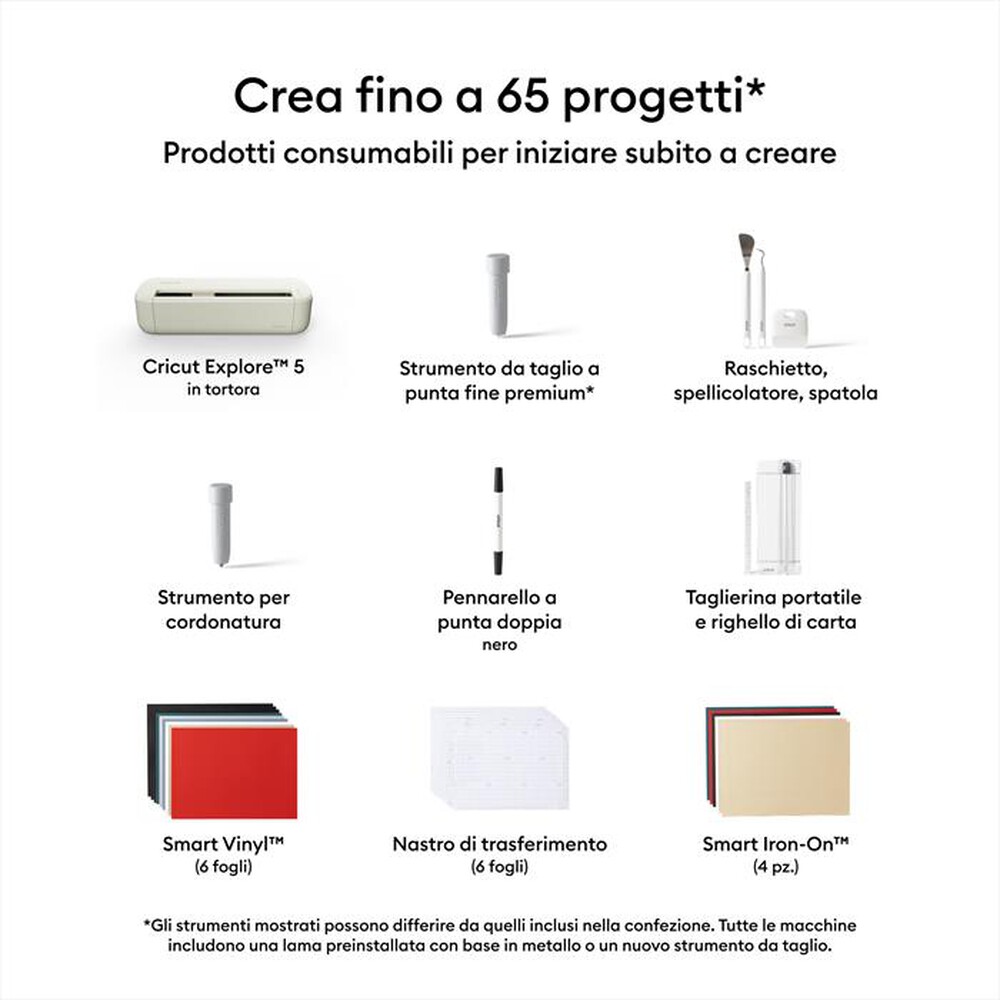 Immagine del prodotto CRICUT - Macchina da taglio EXPLORE 5 CREAM EMEA