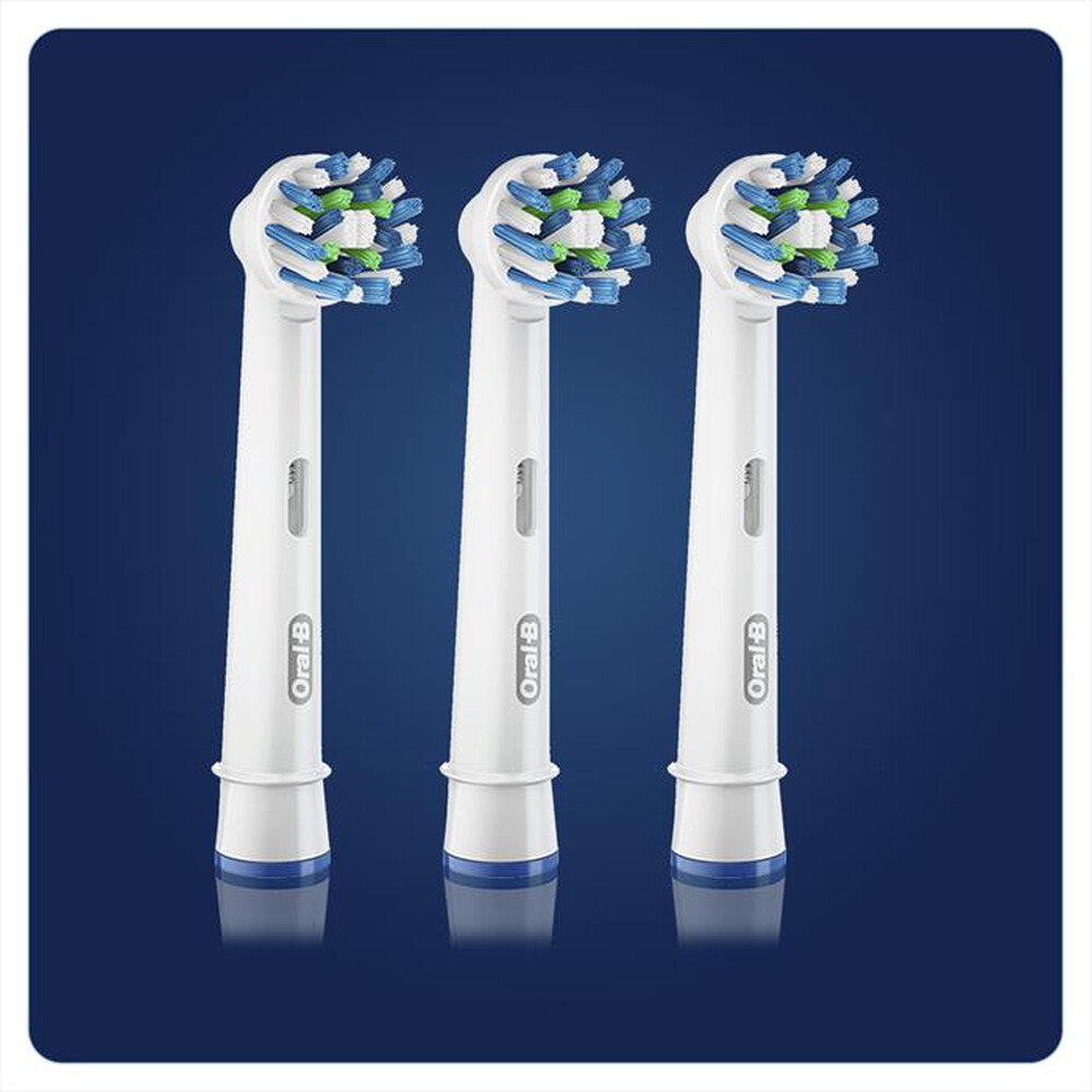 "ORAL-B - Testine Crossaction, 3 Pezzi-Bianco"