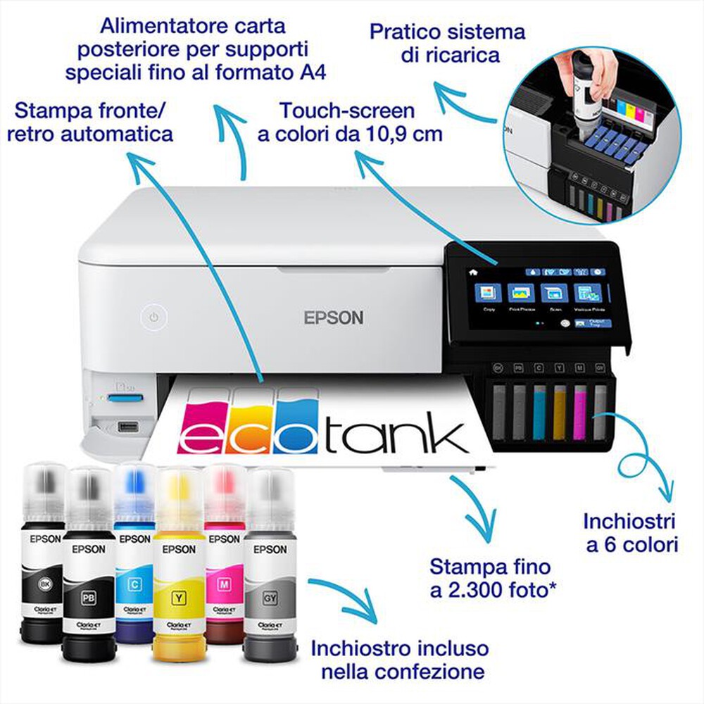 Immagine del prodotto EPSON - Stampante ECOTANK ET-8550
