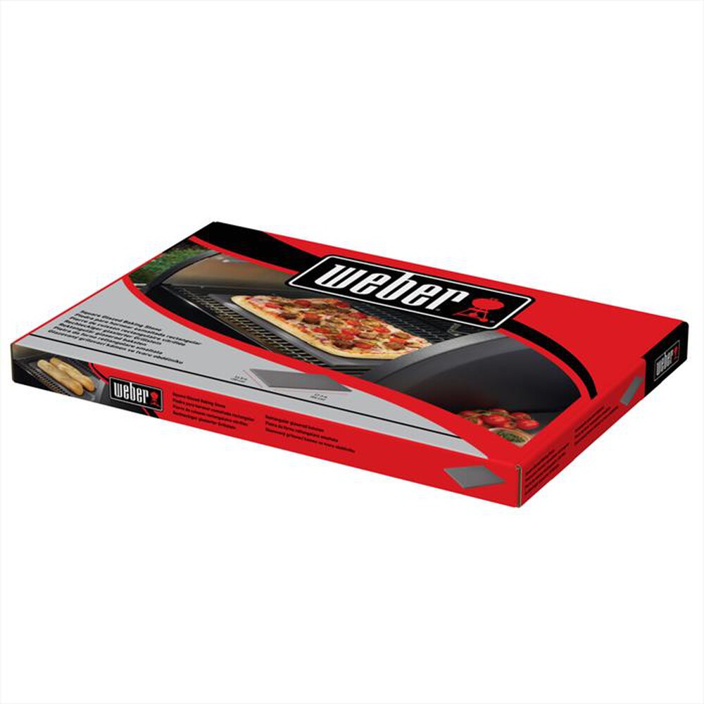 "WEBER - PIETRA FORNO PER PIZZA RETTANG - 30X44CM-grigio"