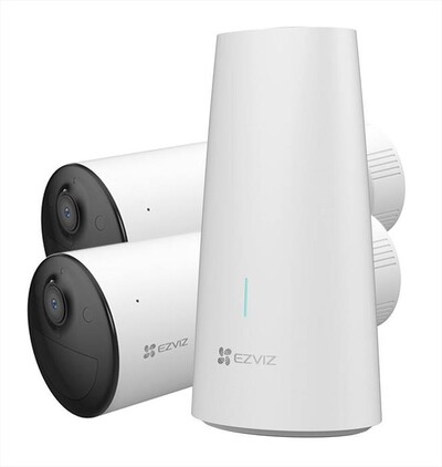 EZVIZ - kit due telecamere di sorveglianza HB3-B2-Bianco